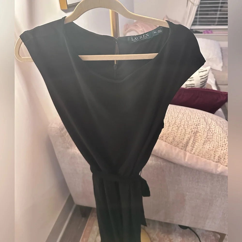 Ralph Lauren Black Tie Waist Pant Jumpsuit - Picture 10 of 13